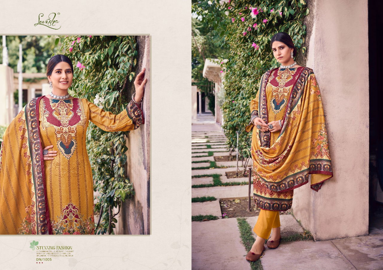  Levisha Farhana Pashmina Digital Printed Casual Wear Pakistani Dress Material Collection 